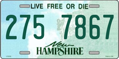 NH license plate 2757867