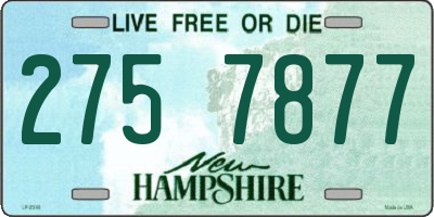 NH license plate 2757877