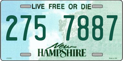 NH license plate 2757887