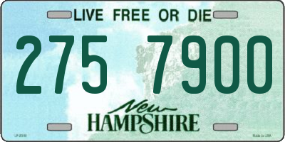 NH license plate 2757900