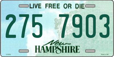 NH license plate 2757903