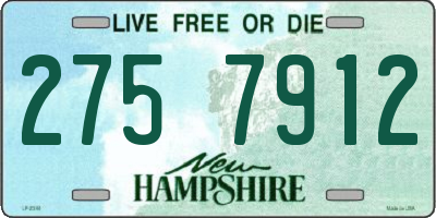 NH license plate 2757912