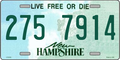 NH license plate 2757914