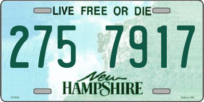 NH license plate 2757917