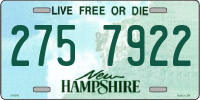 NH license plate 2757922