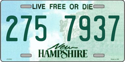 NH license plate 2757937