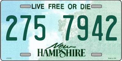 NH license plate 2757942