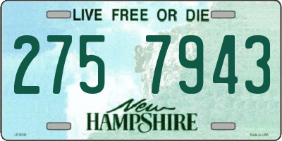 NH license plate 2757943