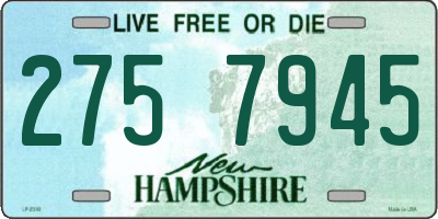 NH license plate 2757945
