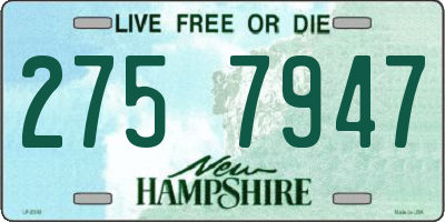 NH license plate 2757947