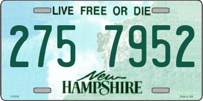 NH license plate 2757952