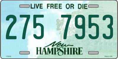 NH license plate 2757953