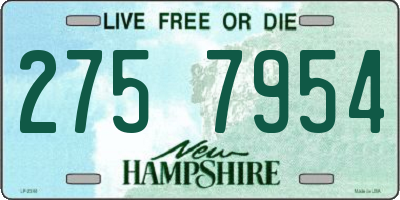 NH license plate 2757954