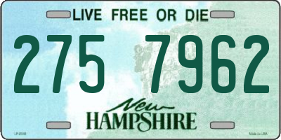 NH license plate 2757962