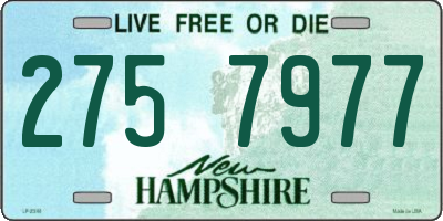 NH license plate 2757977