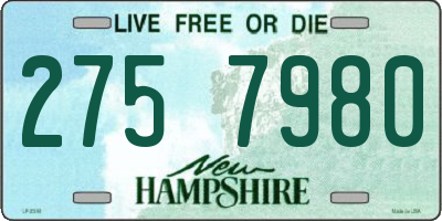 NH license plate 2757980