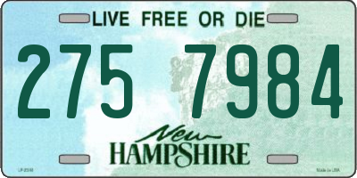 NH license plate 2757984