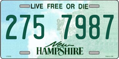 NH license plate 2757987