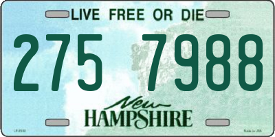 NH license plate 2757988