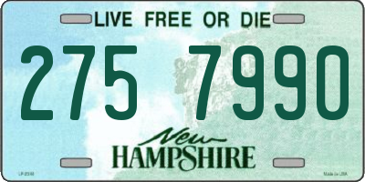 NH license plate 2757990
