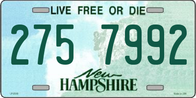 NH license plate 2757992