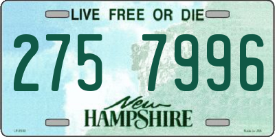 NH license plate 2757996