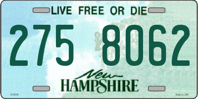 NH license plate 2758062
