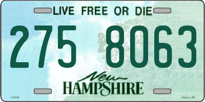 NH license plate 2758063