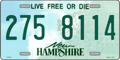 NH license plate 2758114