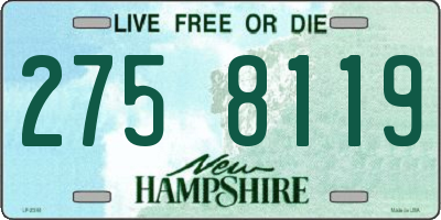 NH license plate 2758119