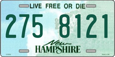 NH license plate 2758121