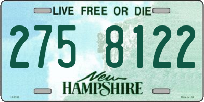 NH license plate 2758122