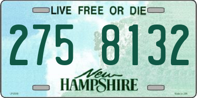 NH license plate 2758132