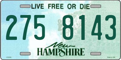 NH license plate 2758143