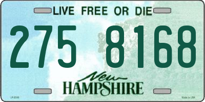 NH license plate 2758168