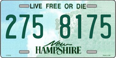 NH license plate 2758175