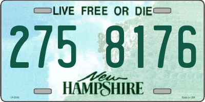 NH license plate 2758176