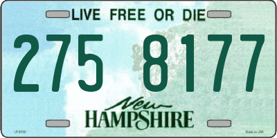 NH license plate 2758177