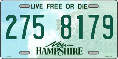 NH license plate 2758179