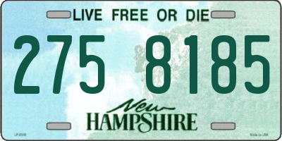 NH license plate 2758185