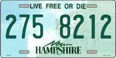 NH license plate 2758212