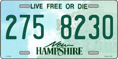 NH license plate 2758230