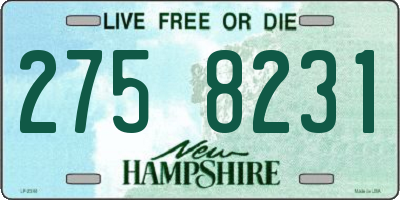 NH license plate 2758231