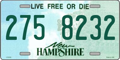 NH license plate 2758232