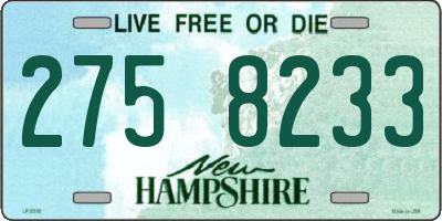 NH license plate 2758233