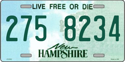 NH license plate 2758234
