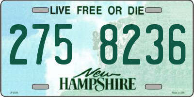 NH license plate 2758236