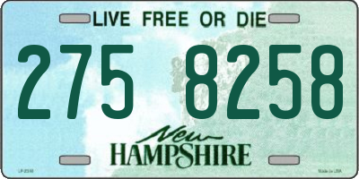 NH license plate 2758258