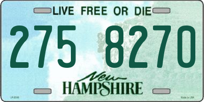 NH license plate 2758270
