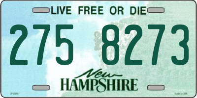 NH license plate 2758273